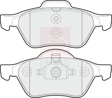 Apec Blue PD3820 Brake Pad Set, disc brake - 1