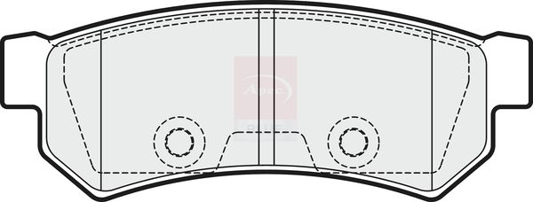 Apec Blue PD3822 Brake Pad Set, disc brake - 1