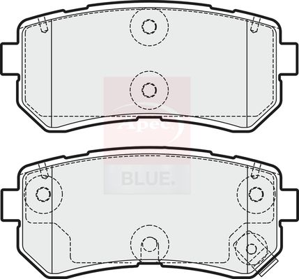 Apec Blue PD3825 Brake Pad Set, disc brake - 1