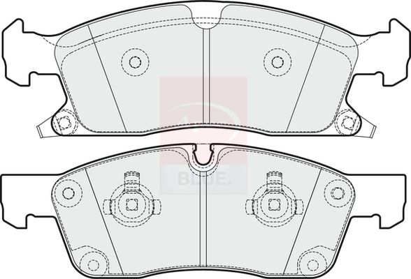 Apec Blue PD3830 Brake Pad Set, disc brake - 1