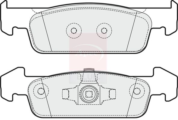 Apec Blue PD3832 Brake Pad Set, disc brake - 1