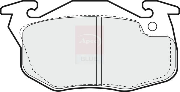 Apec Blue PD3834 Brake Pad Set, disc brake - 2