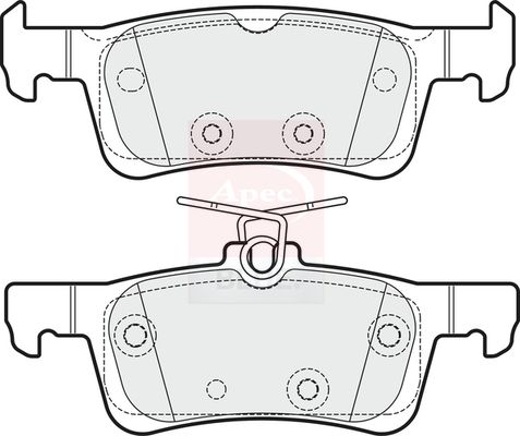 Apec Blue PD3835 Brake Pad Set, disc brake - 1