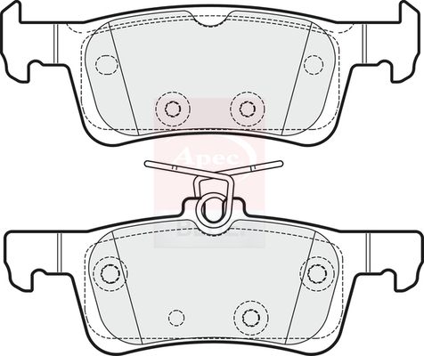 Apec Blue PD3835 Brake Pad Set, disc brake - 2