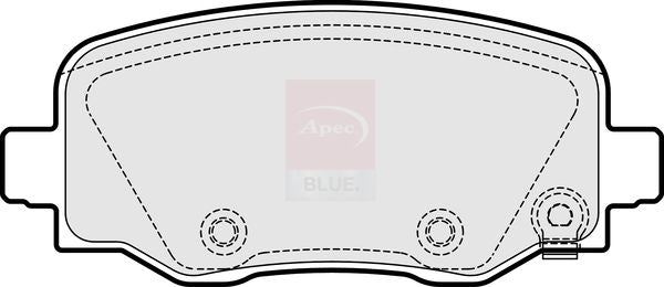 Apec Blue PD3836 Brake Pad Set, disc brake - 2