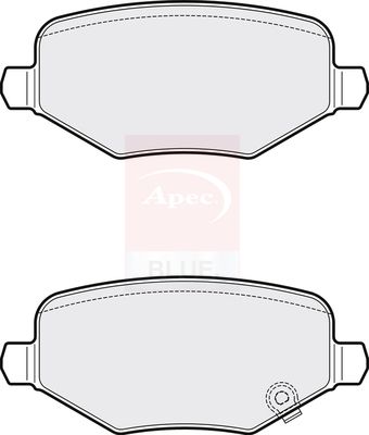 Apec Blue PD3837 Brake Pad Set, disc brake - 2