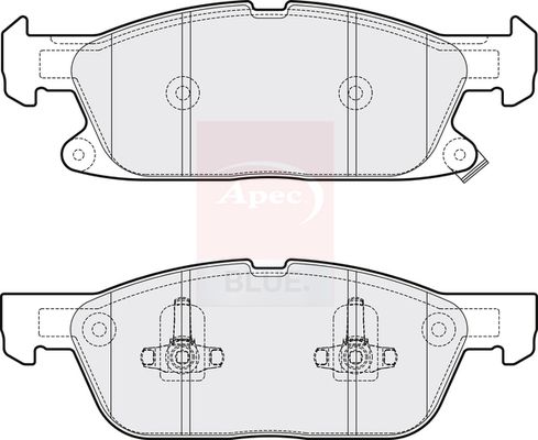 Apec Blue PD3838 Brake Pad Set, disc brake - 1