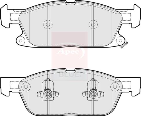 Apec Blue PD3838 Brake Pad Set, disc brake - 2