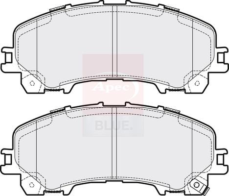 Apec Blue PD3840 Brake Pad Set, disc brake - 1