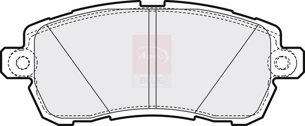 Apec Blue PD3842 Brake Pad Set, disc brake - 1
