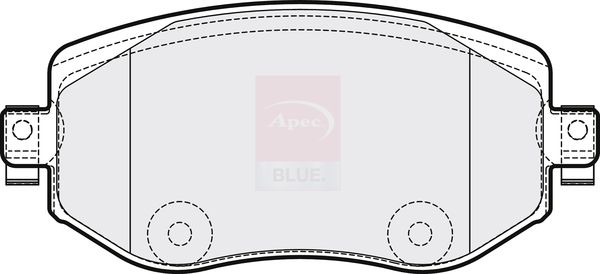 Apec Blue PD3843 Brake Pad Set, disc brake - 1