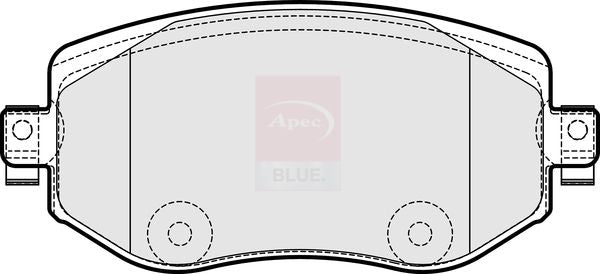 Apec Blue PD3843 Brake Pad Set, disc brake - 2