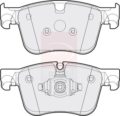 Apec Blue PD3844 Brake Pad Set, disc brake - 1