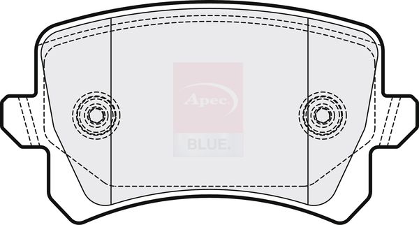 Apec Blue PD3845 Brake Pad Set, disc brake - 1