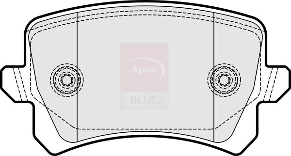Apec Blue PD3845 Brake Pad Set, disc brake - 2