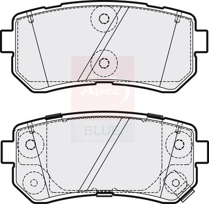 Apec Blue PD3846 Brake Pad Set, disc brake - 1