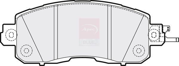 Apec Blue PD3851 Brake Pad Set, disc brake - 1