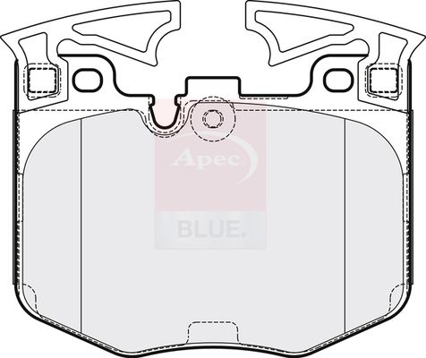 Apec Blue PD3854 Brake Pad Set, disc brake - 1