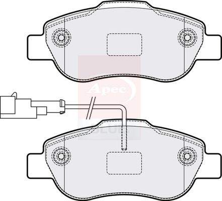 Apec Blue PD3856 Brake Pad Set, disc brake - 1