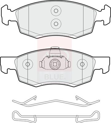 Apec Blue PD3857 Brake Pad Set, disc brake - 1