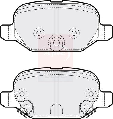 Apec Blue PD3858 Brake Pad Set, disc brake - 1