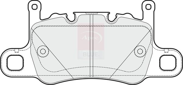 Apec Blue PD3860 Brake Pad Set, disc brake - 1