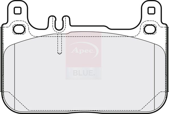 Apec Blue PD3867 Brake Pad Set, disc brake - 1