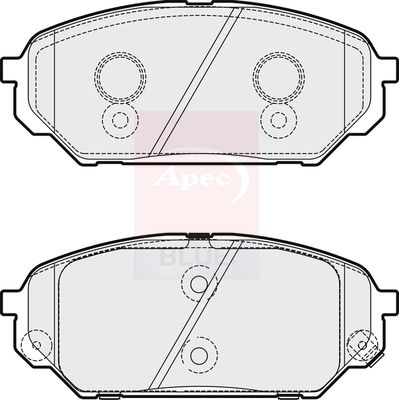 Apec Blue PD3872 Brake Pad Set, disc brake - 1