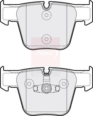 Apec Blue PD3873 Brake Pad Set, disc brake - 1