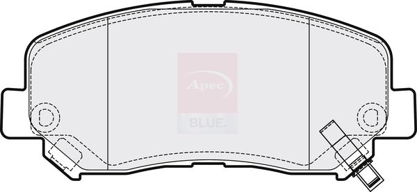 Apec Blue PD3874 Brake Pad Set, disc brake - 1