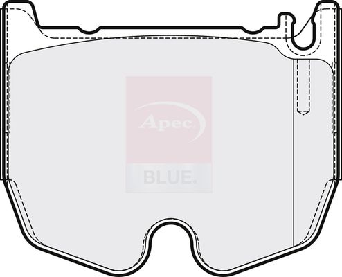 Apec Blue PD3881 Brake Pad Set, disc brake - 1