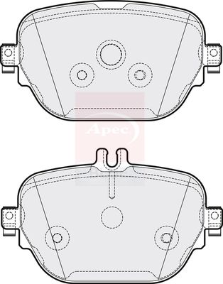 Apec Blue PD3887 Brake Pad Set, disc brake - 1