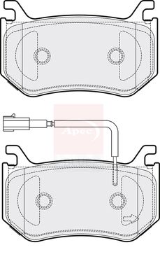 Apec Blue PD3888 Brake Pad Set, disc brake - 1