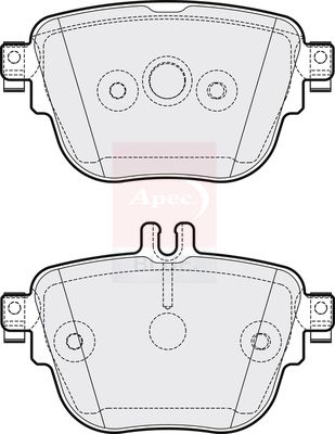 Apec Blue PD3889 Brake Pad Set, disc brake - 1