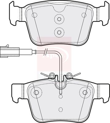 Apec Blue PD3891 Brake Pad Set, disc brake - 1