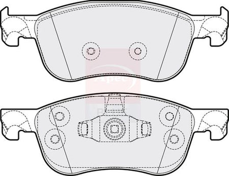 Apec Blue PD3893 Brake Pad Set, disc brake - 1