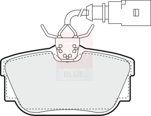 Apec Blue PD3895 Brake Pad Set, disc brake - 1