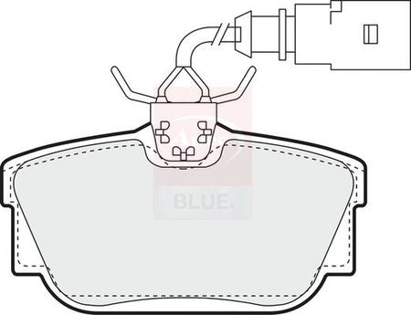 Apec Blue PD3895 Brake Pad Set, disc brake - 1