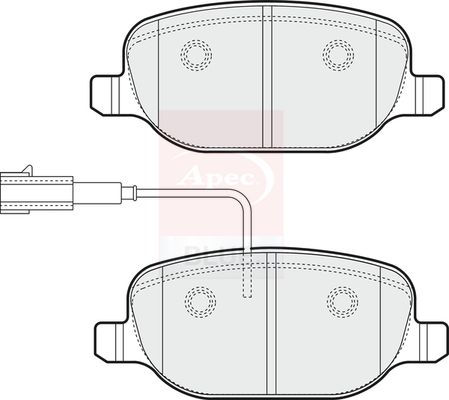 Apec Blue PD3898 Brake Pad Set, disc brake - 1