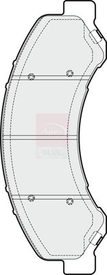 Apec Blue PD3902 Brake Pad Set, disc brake - 1