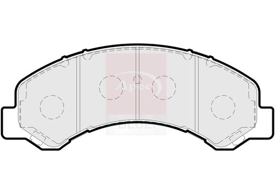 Apec Blue PD3902 Brake Pad Set, disc brake - 2