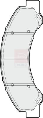 Apec Blue PD3903 Brake Pad Set, disc brake - 1
