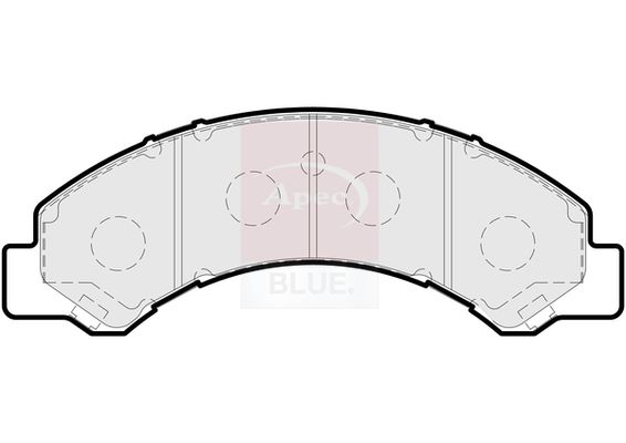 Apec Blue PD3903 Brake Pad Set, disc brake - 2