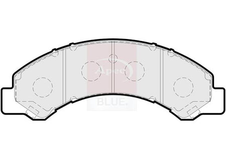 Apec Blue PD3903 Brake Pad Set, disc brake - 2