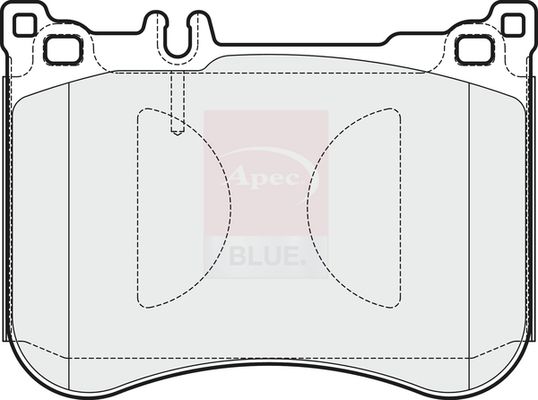 Apec Blue PD3905 Brake Pad Set, disc brake - 1