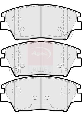 Apec Blue PD3907 Brake Pad Set, disc brake - 1