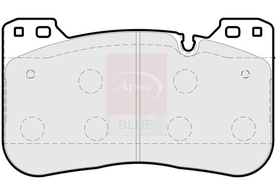 Apec Blue PD3908 Brake Pad Set, disc brake - 1