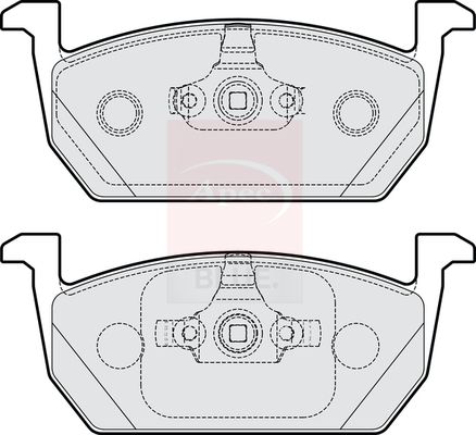 Apec Blue PD3909 Brake Pad Set, disc brake - 1