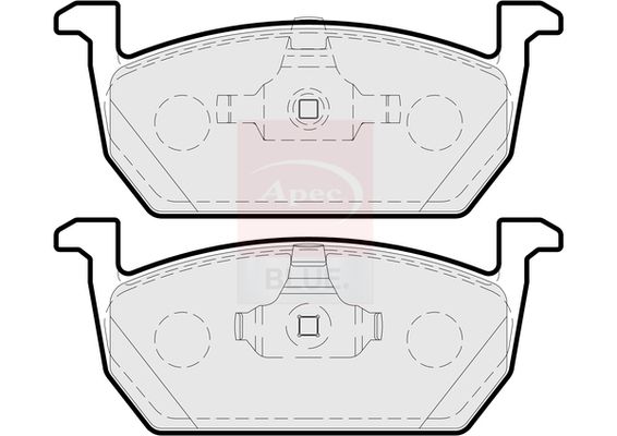 Apec Blue PD3909 Brake Pad Set, disc brake - 2