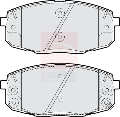 Apec Blue PD3910 Brake Pad Set, disc brake - 1